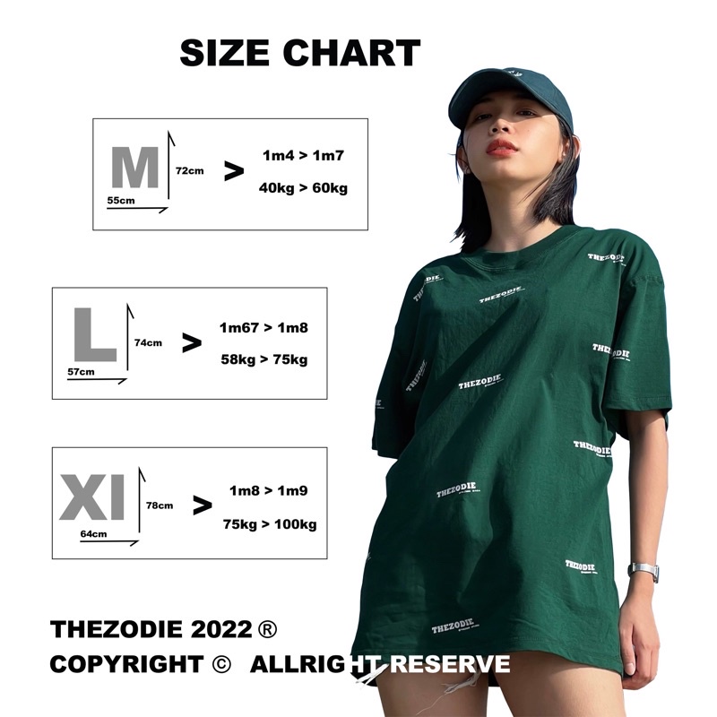 Áo Thun THEZODIE - Màu xanh quân đội