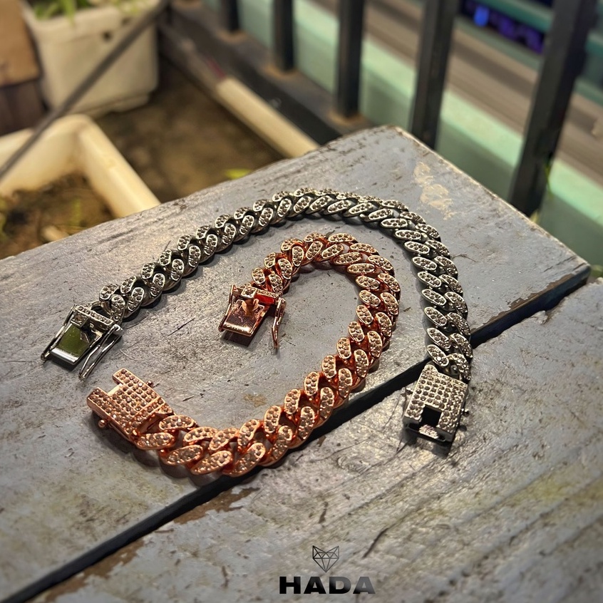 Lắc tay cuban nam nữ thời trang Libery - Mẫu V04