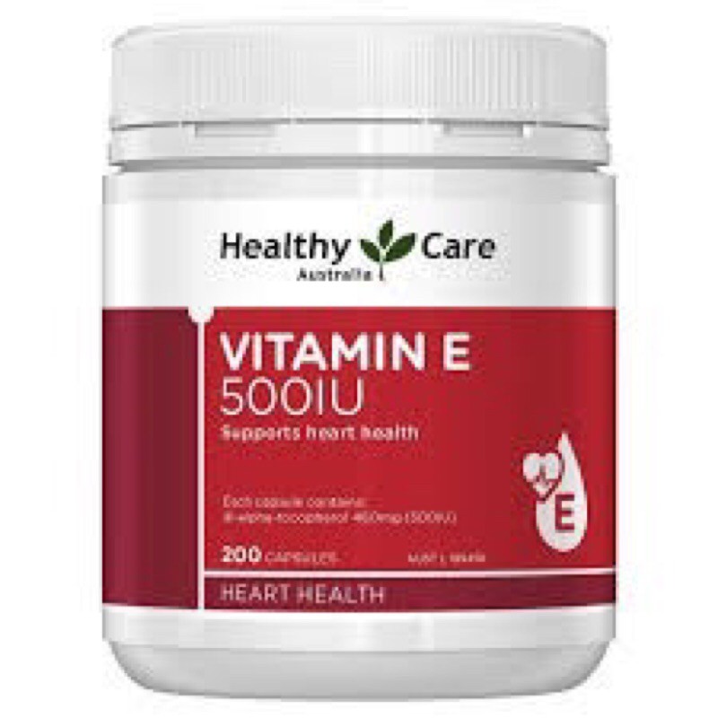 [ Chính Hãng ] Vitamin E Healthy care 200 viên của Úc - Healthy care VItamin E 500IU