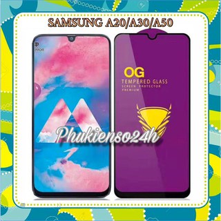 Kính Cường Lực OG Cho Galaxy A20s A30s / A50S Full Màn Hình Siêu Chịu Lực - Khoan không thủng