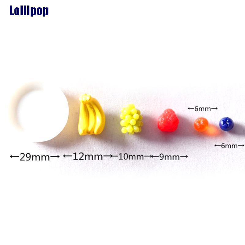 Bộ 6 Món Đồ Chơi Gồm Khay Và Trái Cây Đồ Chơi Nhà Búp Bê Cỡ 1 / 12 Độc Đáo