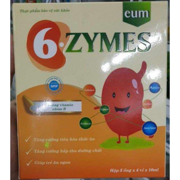 6 Zymes - Bổ sung đầy đủ 6 loại enzyme và vitamin nhóm B cần thiết cho cơ thể