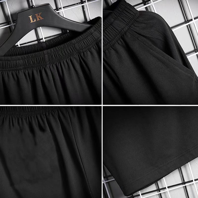 Set đồ thể thao áo tay ngắn phối quần short dáng rộng cỡ lớn M-8XL thời trang mùa hè cho nam