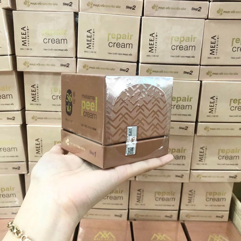Peel da Meea cao bóc tách nám tảo sâm mờ nám tàn nhang trẻ hóa da không sưng không đỏ da an toàn cho da nhạy cảm
