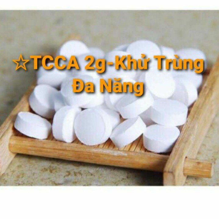 100 Viên Nén Khử Trùng Nước,Hồ Bơi#TCCA dạng sủi 2g