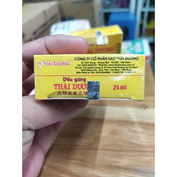Dầu Gừng Thái Dương 24 ml