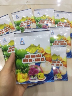 Bột thạch rau câu con cá dẻo 3d