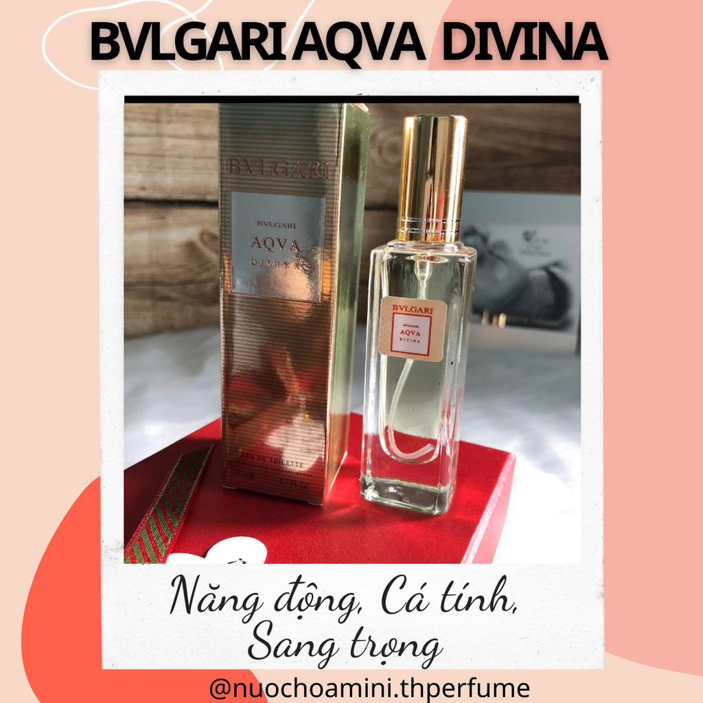 Nước Hoa Mini Nữ B-V-LGA-RI AQUA DIVINA 20ml (mẫu 5D)