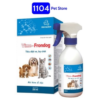 Chai xịt ve rận chó mèo VIME-FRONDOG 250ml - Chính hãng Vemedim