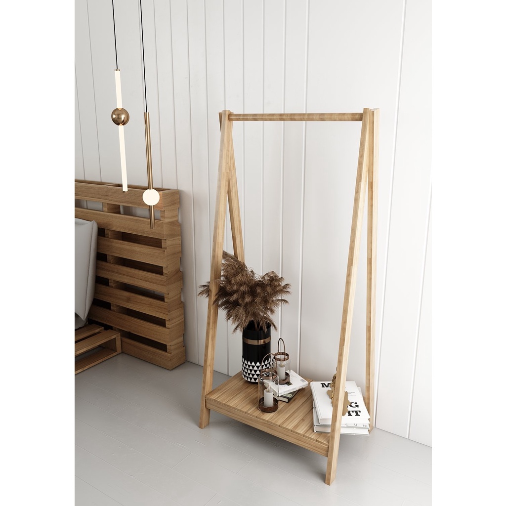 Kệ Gỗ Chữ A 1-2 tầng, kệ gỗ đa năng, treo quần áo, để đồ tiện dụng chất gỗ MDF dày 12mm dễ lắp ráp BIG SALE