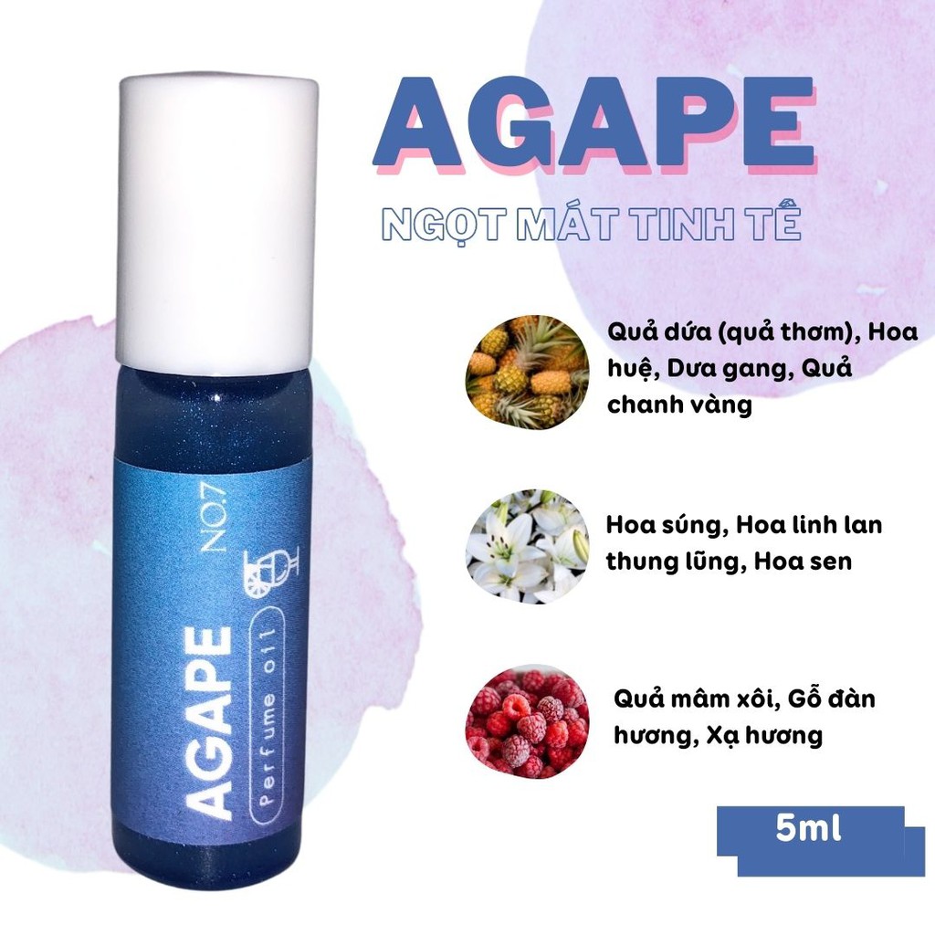 Tinh dầu nước hoa Pháp 5ml - Nước hoa nữ thơm lâu. Nước hoa nguyên chất | Thế Giới Skin Care