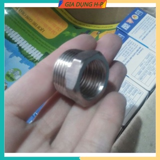 Nối 2 Đầu Ren Trong 21 Răng Ngoài 27 - Inox không gỉ...