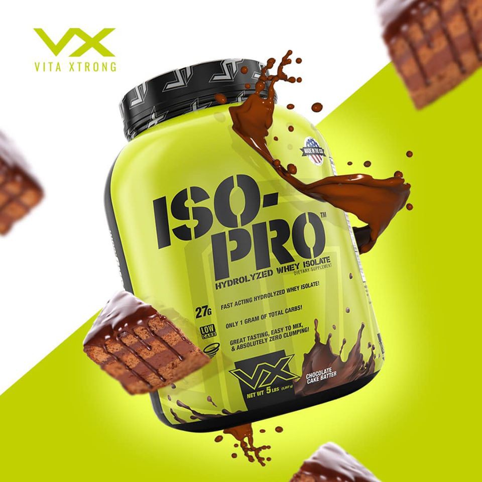 Iso Pro   - Whey Hydrolyzed Isolate VitaXtrong Sữa Tăng Cơ 2.4kg