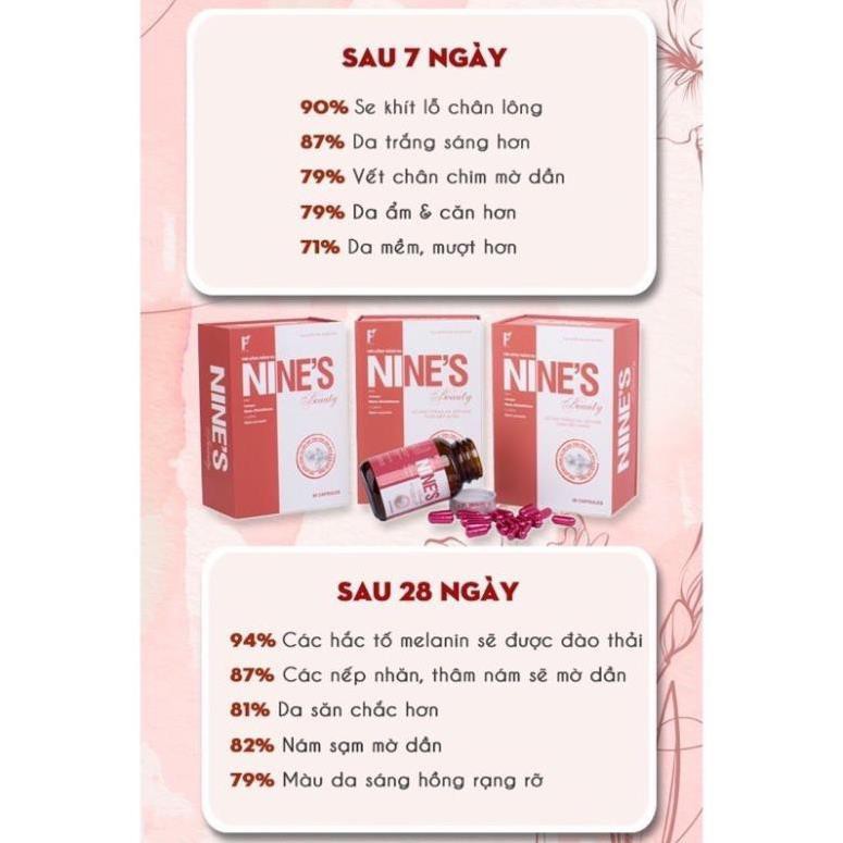 [ Cho khách xem hàng ] Viên uống trắng da Nines beauty - đẹp da mờ nám xoá nhăn | BigBuy360 - bigbuy360.vn