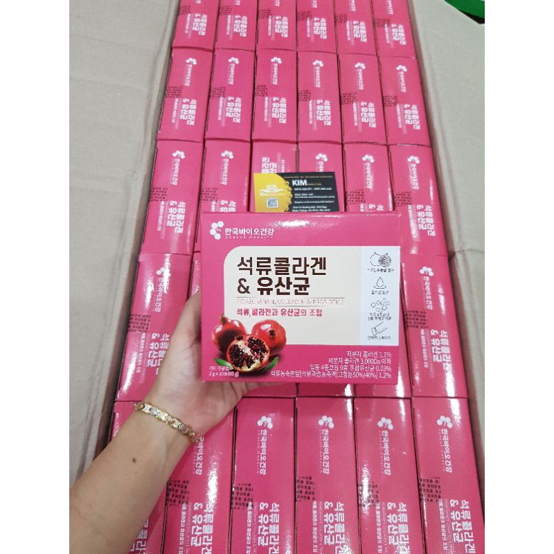 Collagen lựu đỏ Hàn Quốc bio cell tiện dụng