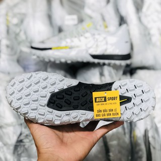 [Freeship] [Fullbox/tặng túi] Giày Bóng Đá React Phantom GT Pro Scorpion Bạc Vạch Đen TF