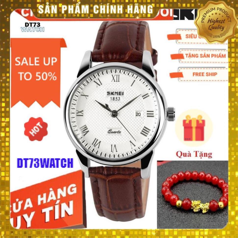 Đồng hồ nữ dây da SKMIE,Doanh nhân Đồng hồ thạch anh Thời trang mới Dây da không thấm nước
