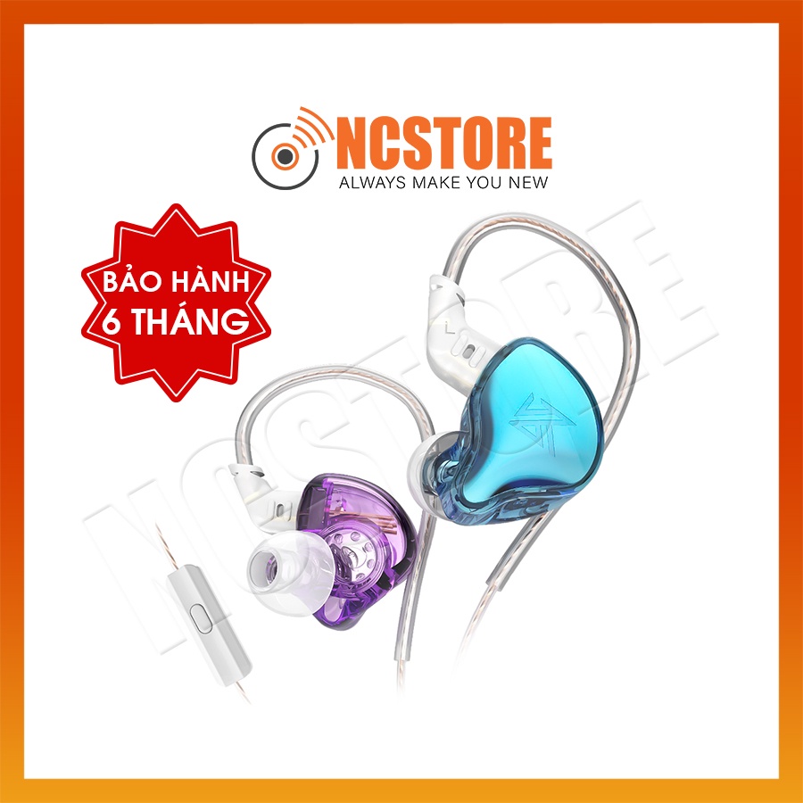 Tai nghe KZ EDC Chuyên nghe Vocal Pop Acoustic Nhạc vàng trữ tình 1 Dynamic PET giá rẻ có MIC