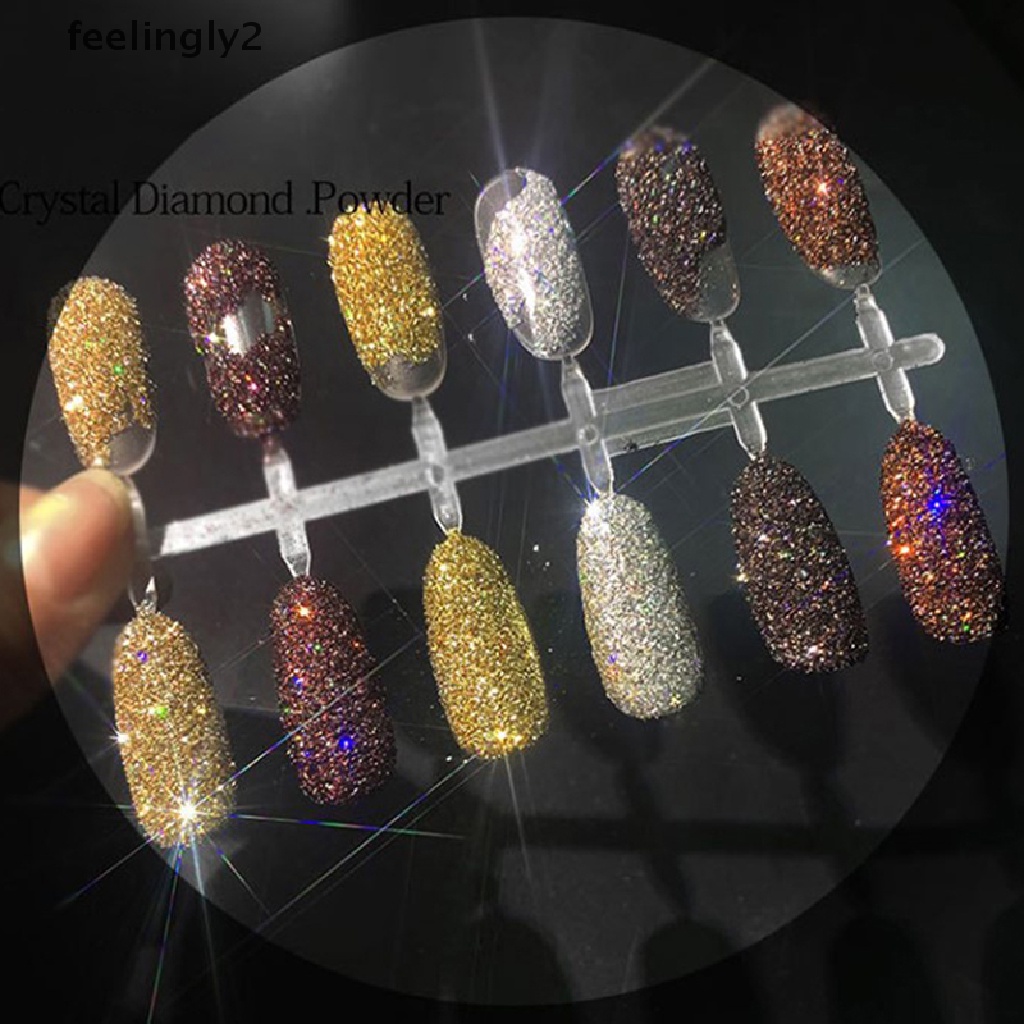 [Hàng mới về] Bột Pha Lê Điêu Khắc Trang Trí Móng Tay 3D Lấp Lánh