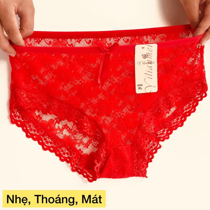 Quần Lót Ren Nữ Sexy Không Viền Siêu Mềm Thoáng Mát Cao Cấp Quần Chip Ren Nữ Mỏng .