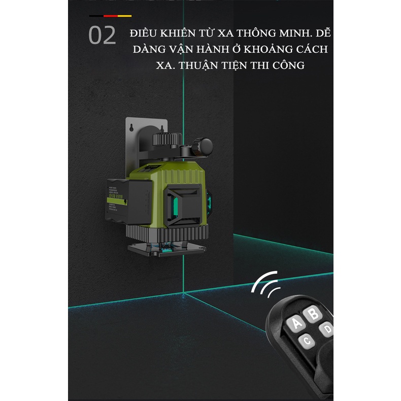 Máy Cân Mực 8 Tia Xanh, 12 Tia Xanh Laser Tia Hồng Ngoại Mạnh Mẽ Với Độ Chính Xác CỰC CAO – Một Sản Phẩm Của Zhipu