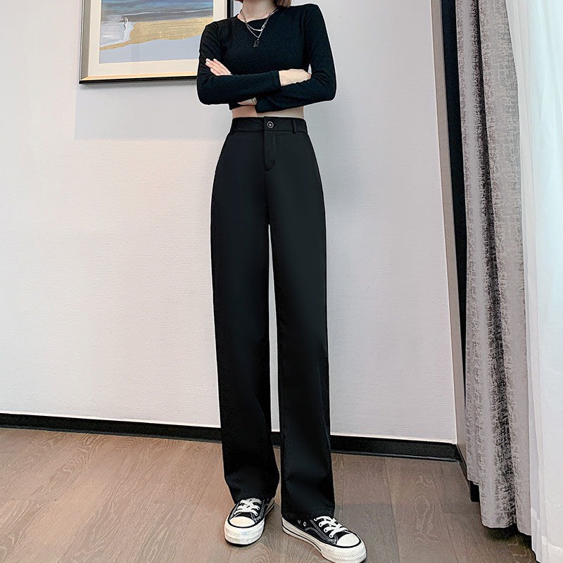 Quần Ống Rộng Hàng Quảng Châu, Quần Culottes Cạp Cao Dáng Xòe Thời trang Kiểu hàn Cao cấp