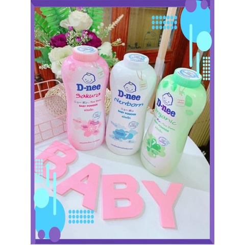 Phấn Rôm DNEE Thái Đủ Màu Chai Lớn 400g