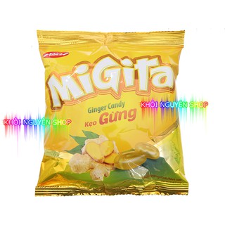 Kẹo gừng Migita vị ngọt của đường và vị cay của gừng tươi