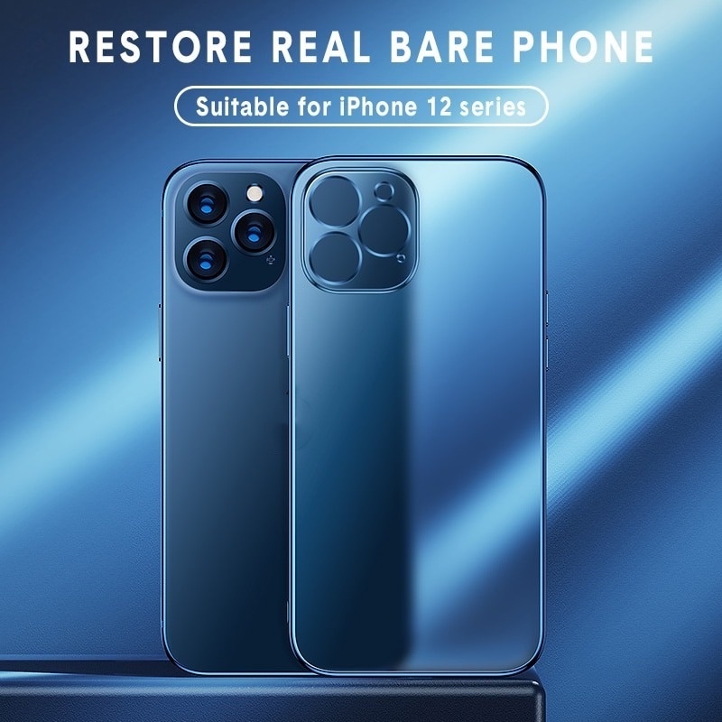 Ốp Điện Thoại Silicon Trong Suốt Khung Vuông Sang Trọng Cho iPhone 12 11 Pro Max Mini X X Xr Xs 7 8 Plus Se 2020