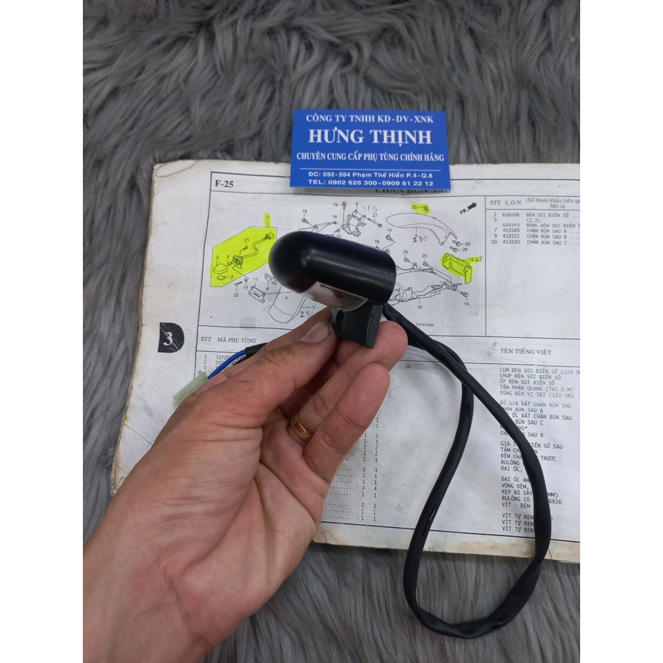 Cóc Đèn Sau Sh Ý , Exciter , Grender , Noza