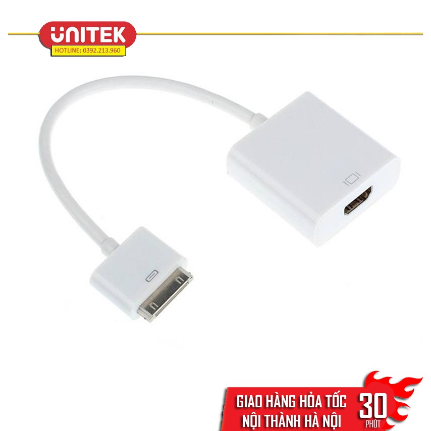 Cáp HDMI cho IPhone 4,4S, IPAD 2,3 kết nối Tivi