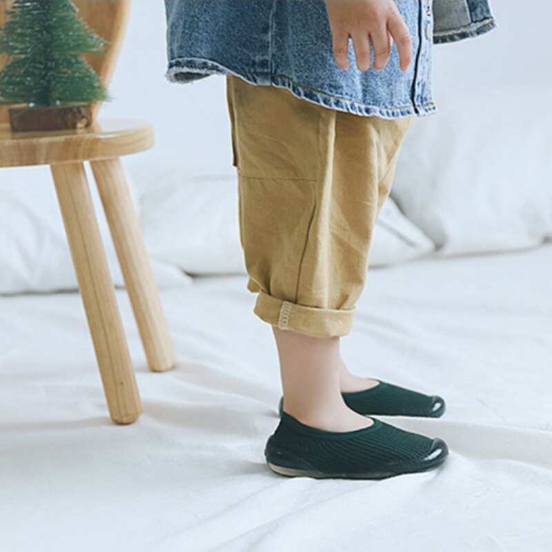 Giày Vớ Đế Cao Su Mềm Chống Trượt Thời Trang Mùa Thu Cho Bé