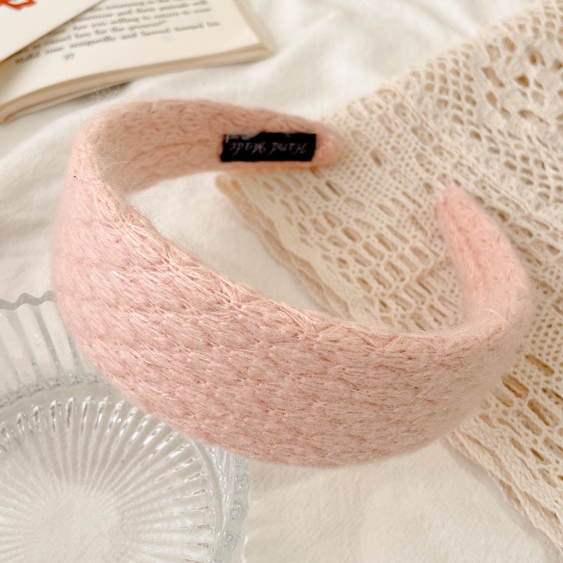 Băng Đô Cài Tóc Màu Hồng Thời Trang Hàn Quốc Xinh Xắn Cho Nữ