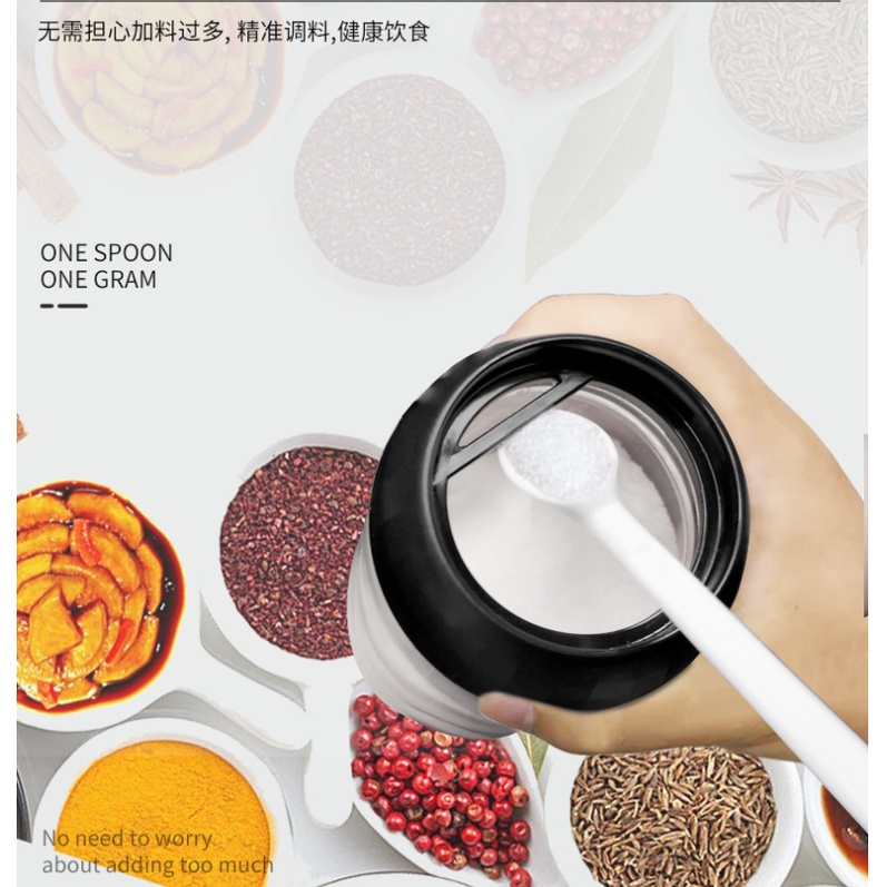 Hũ Đựng Gia Vị, Lọ Đựng Gia Vị Bằng Thủy Tinh Kèm Muỗng Thìa Đẹp Chống Ẩm Dung Tích 250ml