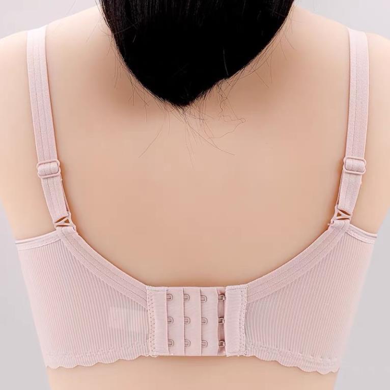 Áo lót bầu, áo lót cho con bú đúc su viền sóng cúc ngực CAO CẤP