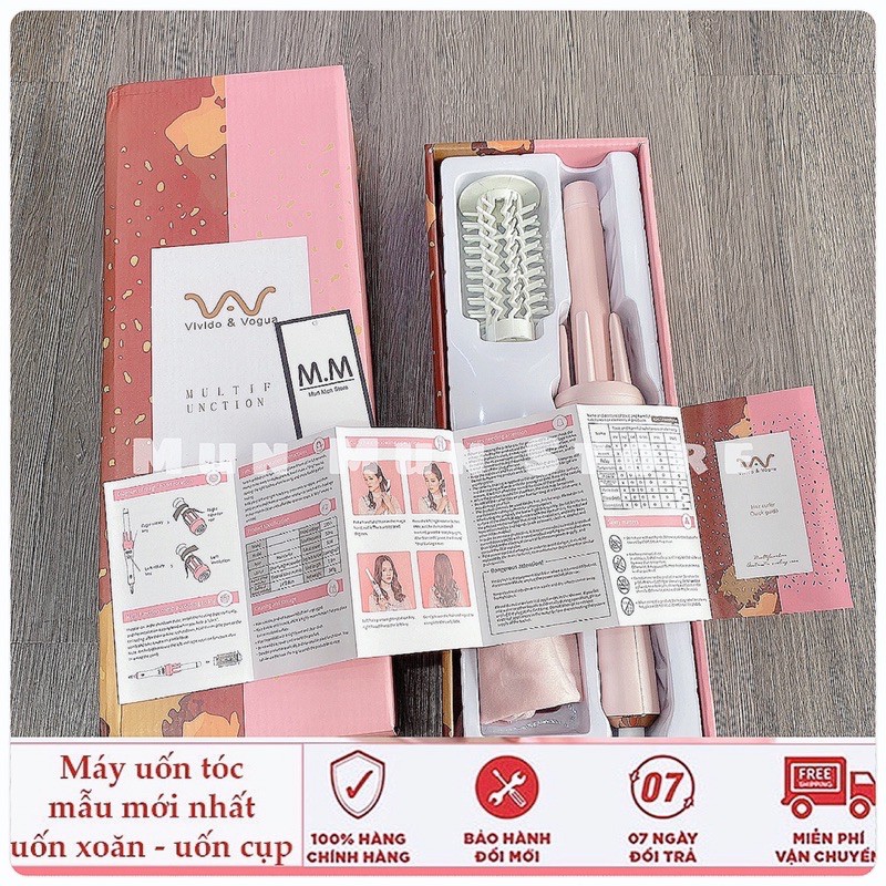 [𝐵𝑎̉𝑜 𝐻𝑎̉𝑛ℎ 1 Đ𝑜̂̉𝑖 1] MÁY UỐN TÓC XOĂN XOAY TỰ ĐỘNG 360 - uốn xoăn sóng, uốn cụp
