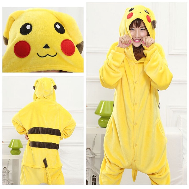 Women Clothes Animal Cosplay Costume Snorlax Pikachu