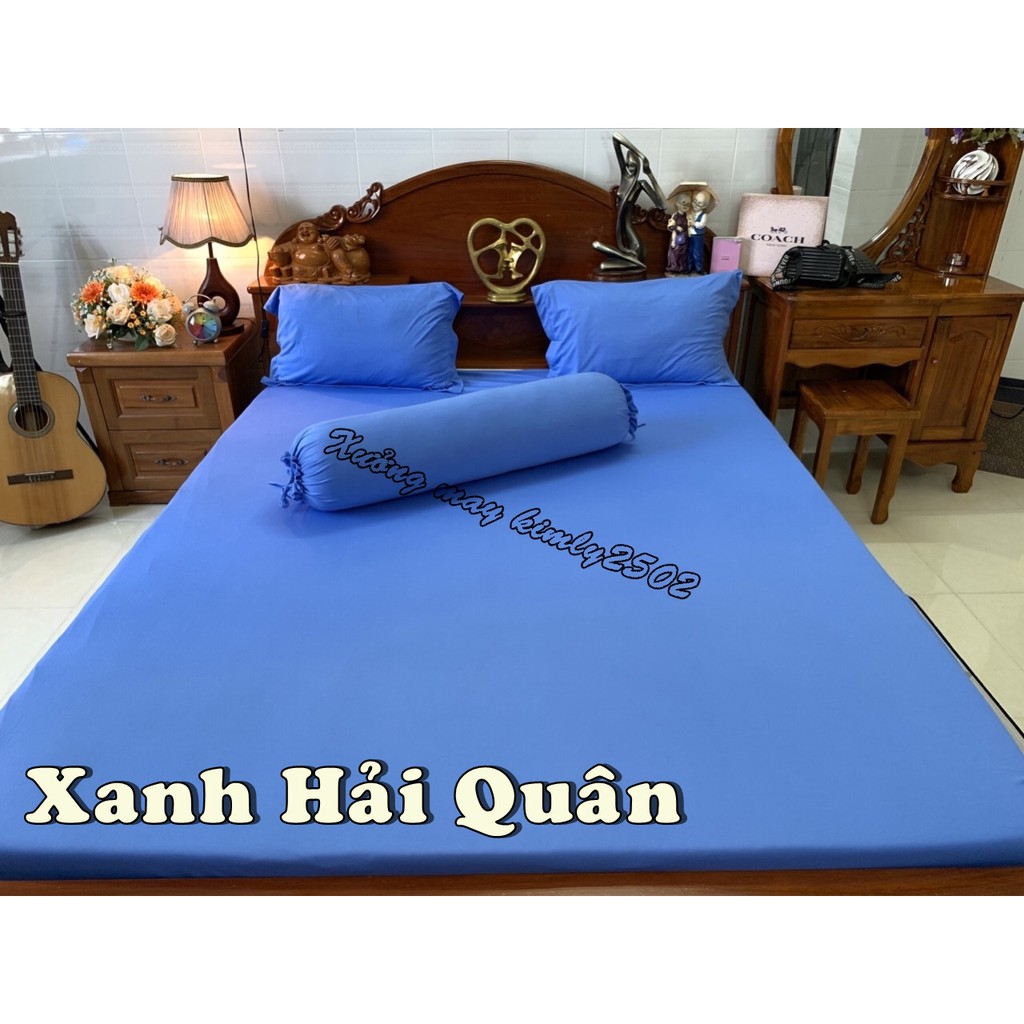 [Hàng đặt may] 8 tấc (80cm) Drap-Ga trải giường thun sợi siu (silk) màu trơn size nhỏ 0,8mx2m 2 Tấc