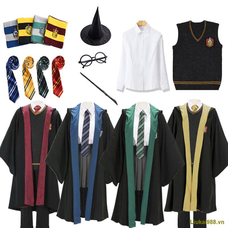 Áo Choàng Hóa Trang Harry Potter Gryffindor Slytherin
