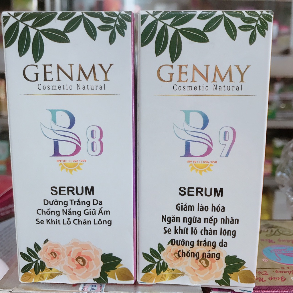 Serum Genmy B1 B2 B3 B4 30ml dưỡng trắng da ngừa mụn nám se khít lỗ chân lông
