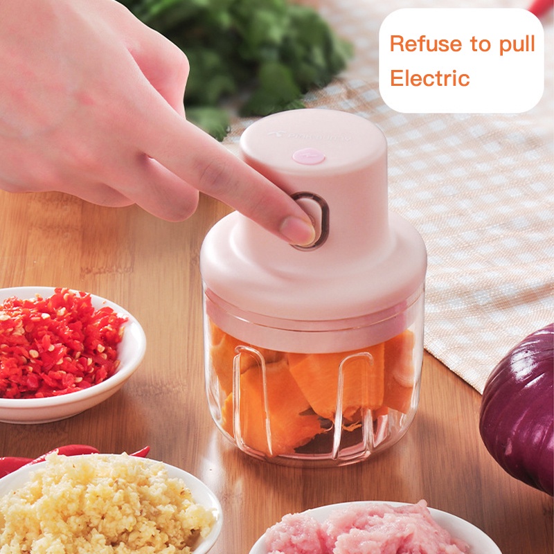 Máy Xay Thịt Mini Không Dây Tiện Lợi