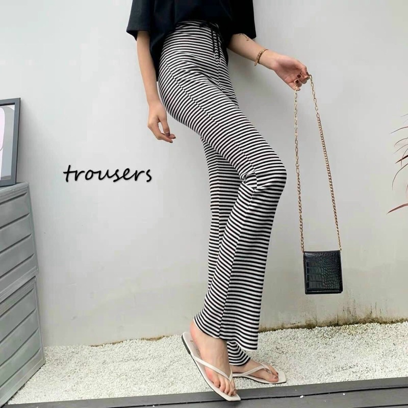 Quần thun dài ống loe siêu hot co giản tốt chất đẹp - A5T