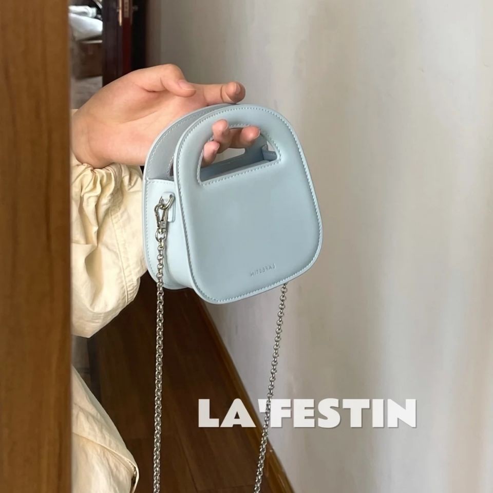 Túi vuông đeo chéo túi mini dây xích túi xách nữ đẹp màu xanh lam