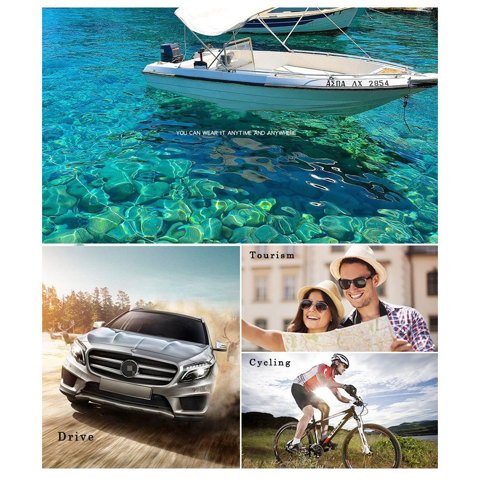 Kính Mát Phân Cực Gọng Kim Loại Nhiều Màu Sắc Gọn Nhẹ Thời Trang Cho Nam | BigBuy360 - bigbuy360.vn