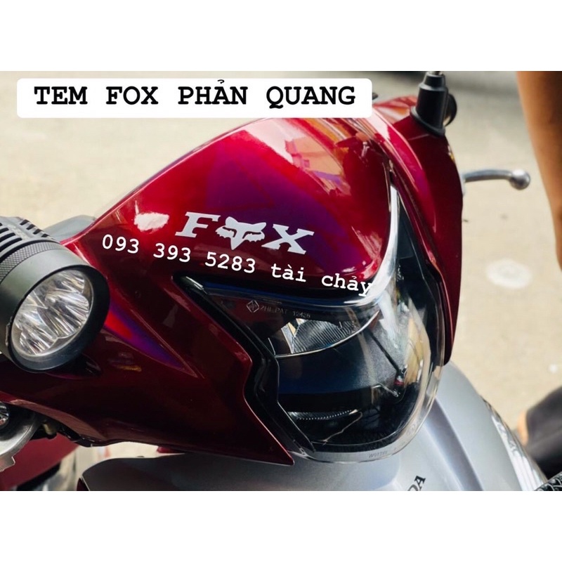 TEM FOX PHẢN QUANG DÁN TRANG TRÍ XE