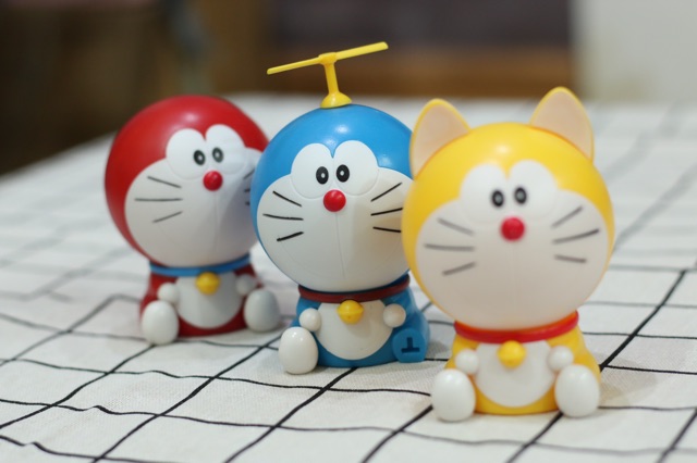 Bộ 3 Mô Hình Capsule Doremon Doraemon Lắp Ráp