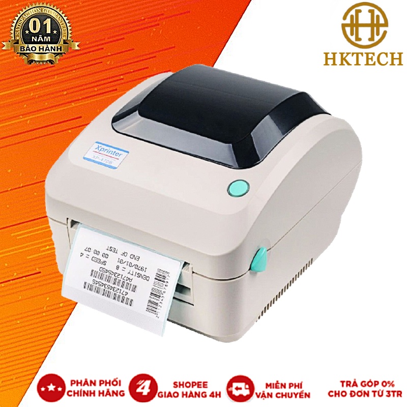 Máy in mã vạch Xprinter 470B chuyên dụng in mã vận đơn TMĐT