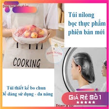 Màng Bọc Thực Phẩm SET 100 Có Chun Co Dãn Tái Sử Dụng Kèm Túi Gấu