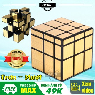 ☇☌☑Rubik Mirror (GƯƠNG VÀNG) 3x3 Viền Đen Loại Xịn - Khối Rubik Biến Thể 3x3 Gương Vàng , Rubik Mirror, Cục Rubik Giá Rẻ