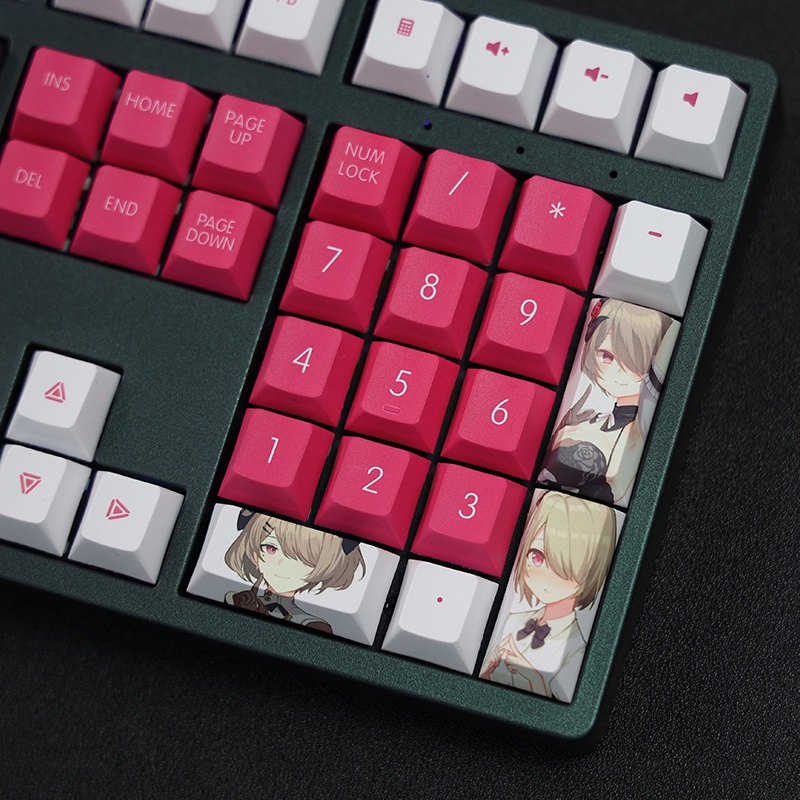 Rita Rossweisse Keycaps Cherry Profile Honkai Impact 3 Anime PBT Dye Sub Bàn phím cơ học Keycap
